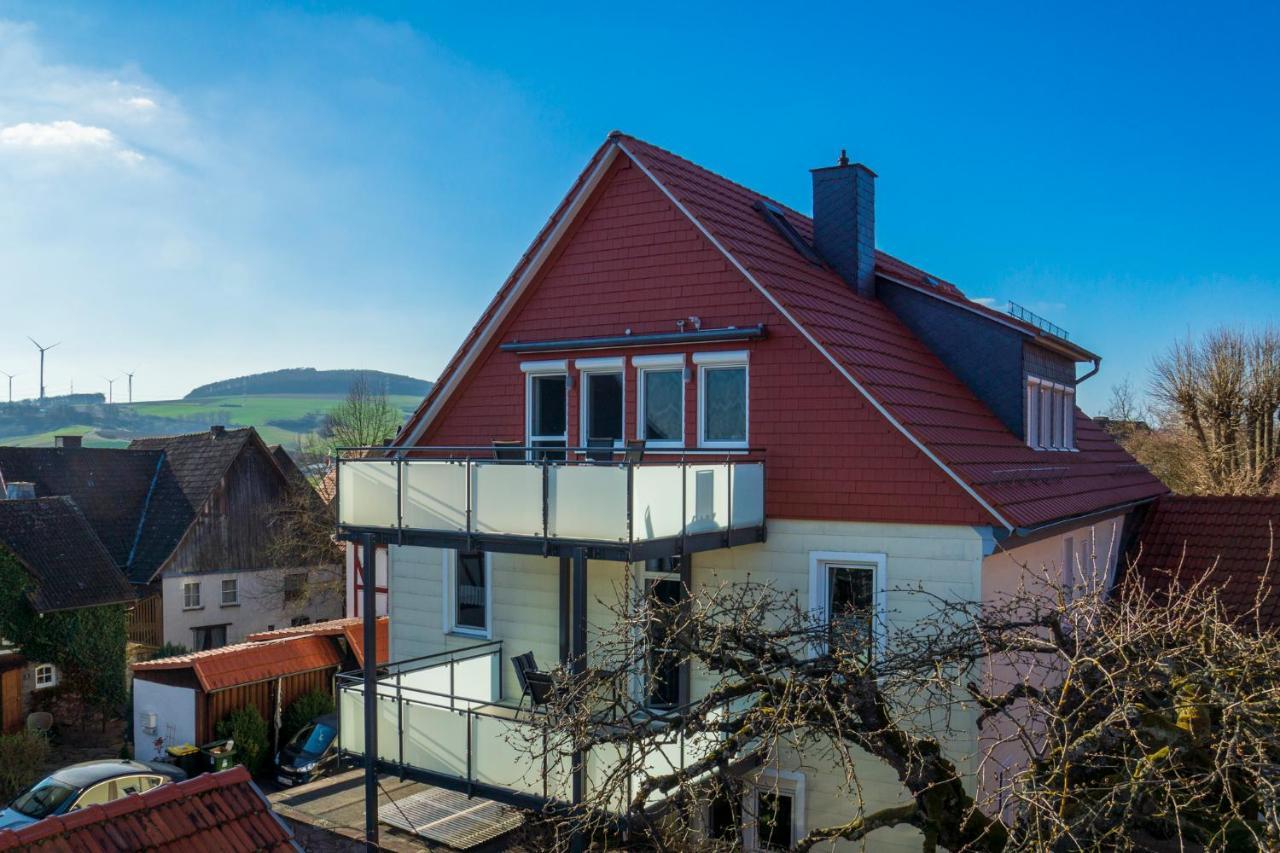 Ferienwohnung Zur Burg Trendelburg Ngoại thất bức ảnh
